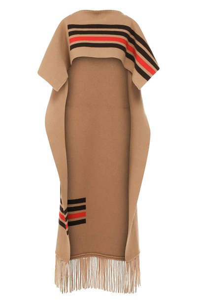 Женская накидка из смеси шерсти и кашемира BURBERRY, арт. 8021784