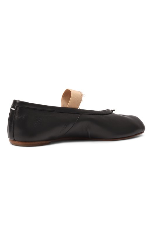Кожаные балетки Tabi Maison Margiela S39WZ0104/P6853 Чёрный  S39WZ0104/P6853 Фото 5