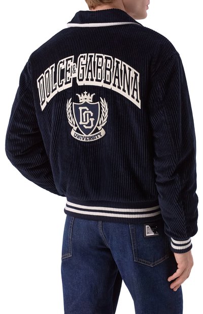 Вельветовый бомбер DOLCE & GABBANA, арт. G9BPXZ/FUVLI, фото 4