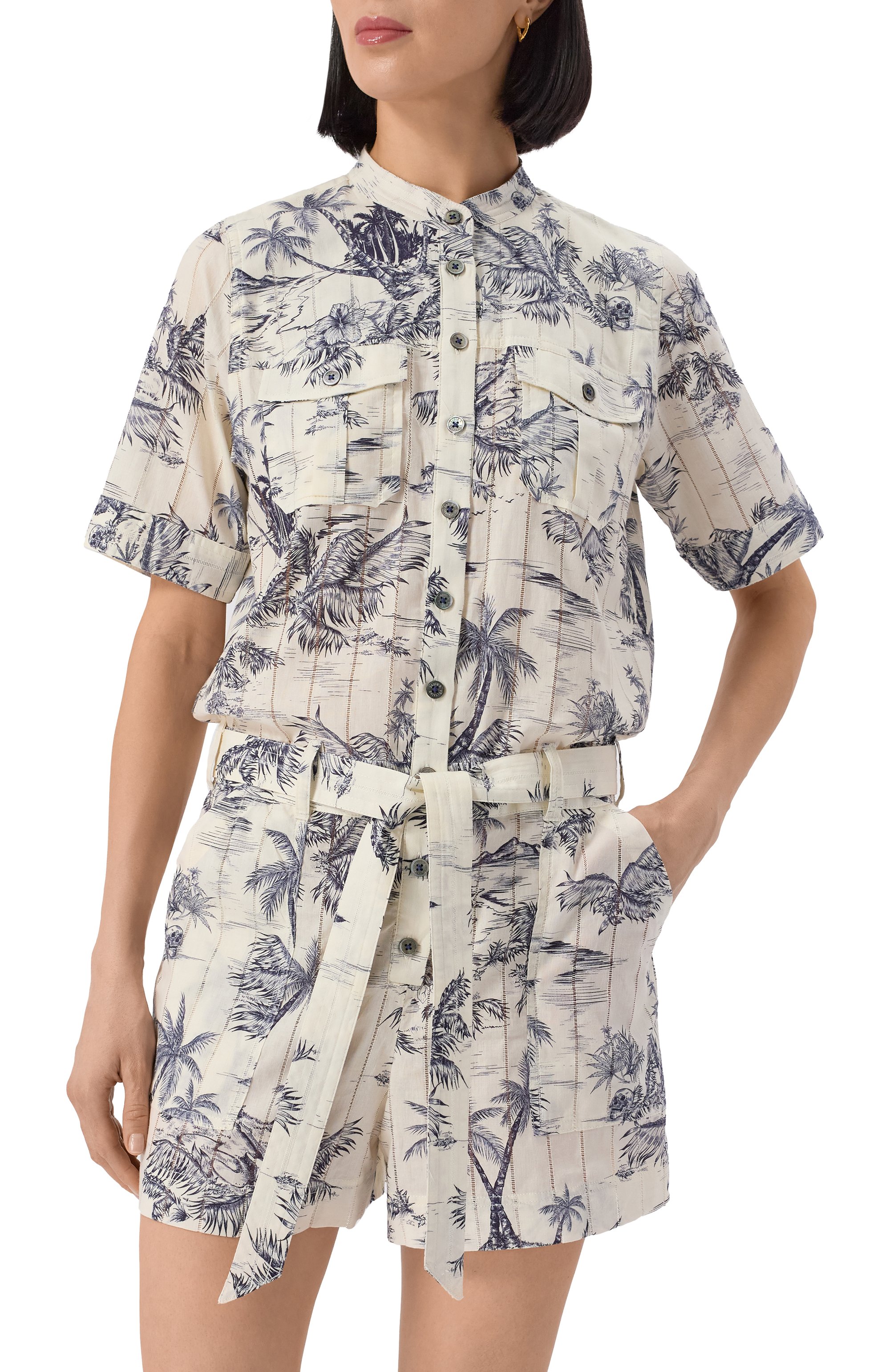 Хлопковый комбинезон ZADIG AND VOLTAIRE, арт. WWJU01039, фото 3