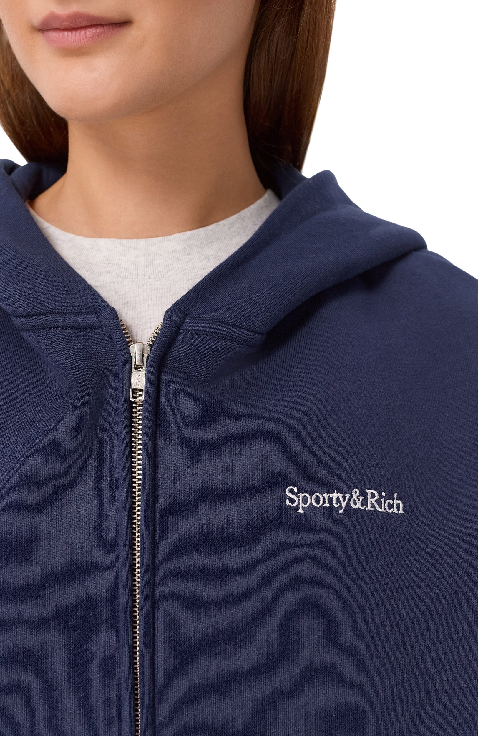 Хлопковая толстовка SPORTY AND RICH, арт. ST10284300BL106, фото 5