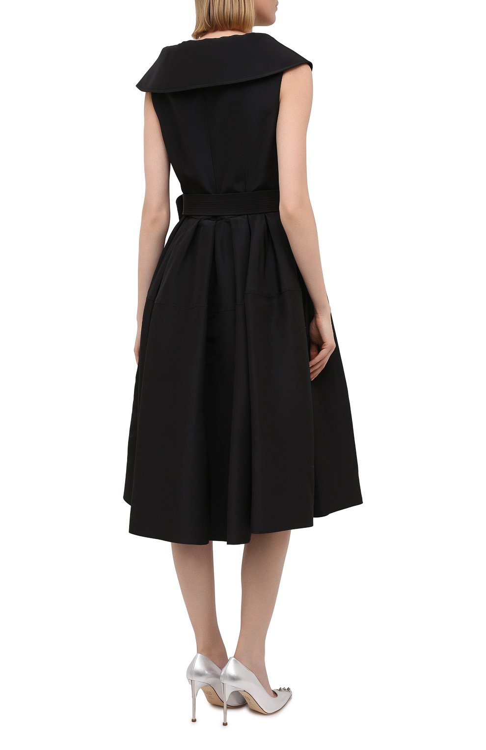 Шелковое платье ALEXANDER MCQUEEN, арт. 645518/QBAAR, фото 4