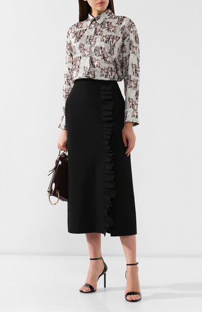 Рубашка с принтом MSGM, арт. 2741MDE10B 195651, фото 2