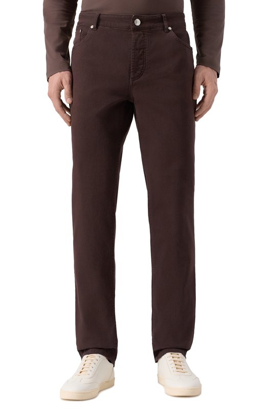 Джинсы Traditional Fit Brunello Cucinelli M277UD3210 Коричневый  M277UD3210 Фото 3