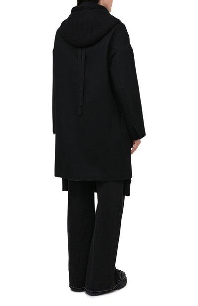 Шерстяное пальто YOHJI YAMAMOTO, арт. FB-C53-802, фото 4