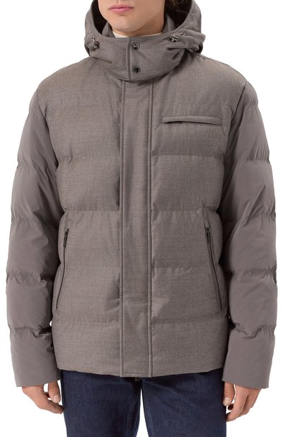 Шерстяной пуховик PAUL&SHARK темно-бежевого цвета по цене 189000 руб., арт. 15312712, фото 3 Шерстяной пуховик PAUL&SHARK, арт. 15312712, фото 3