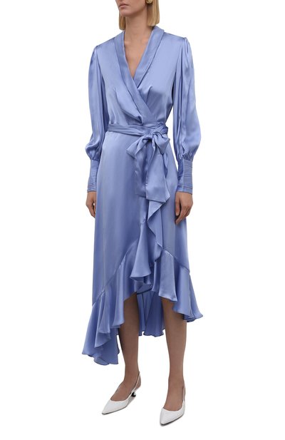 Атласное платье ZIMMERMANN, арт. 8066DRC0N, фото 3