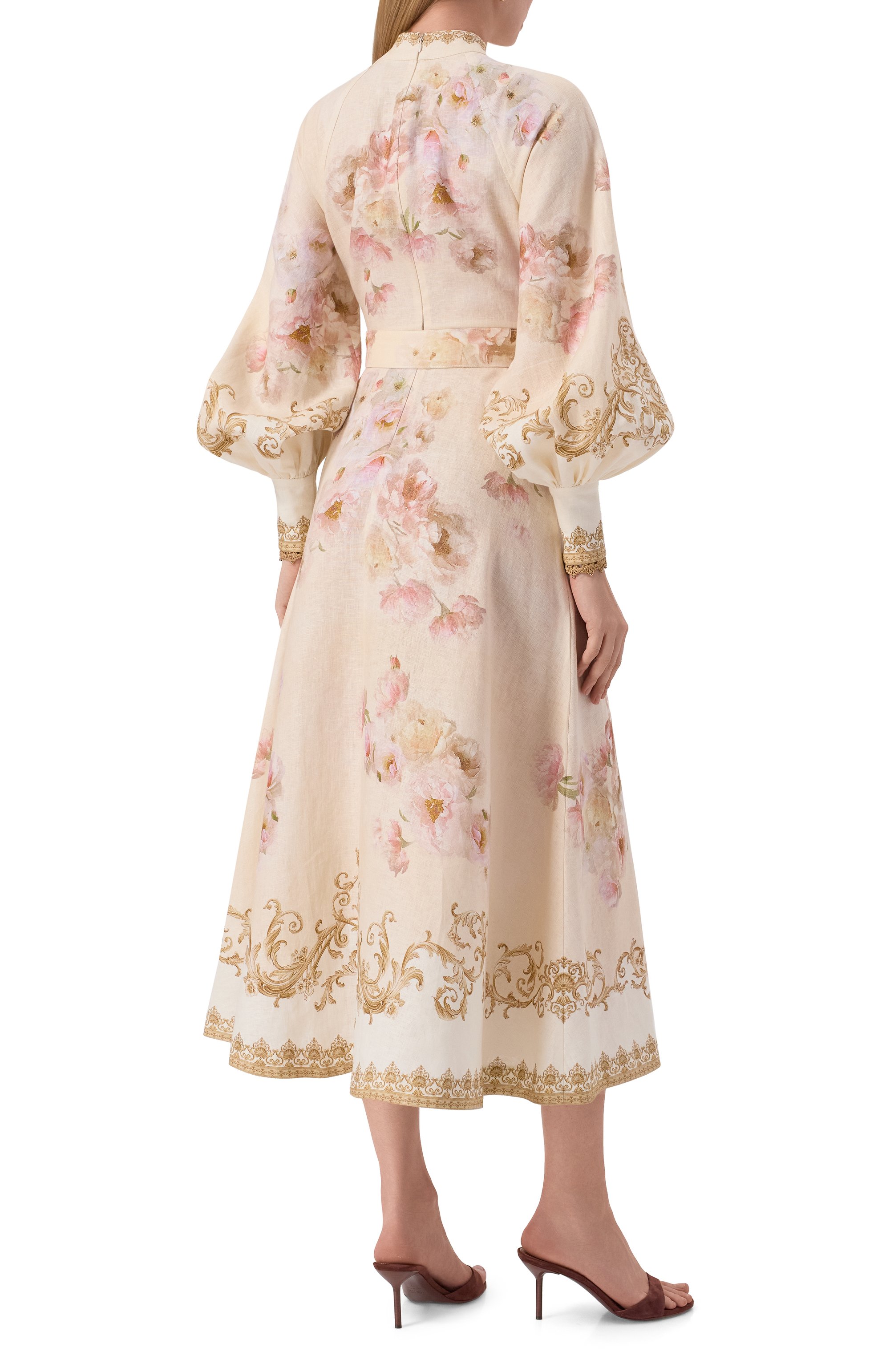 Льняное платье ZIMMERMANN кремового цвета по цене 212500 руб., арт. 5168DF251, фото 3 Льняное платье ZIMMERMANN, арт. 5168DF251, фото 3