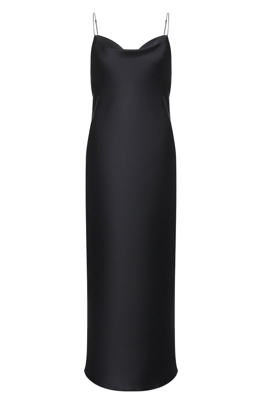 Атласное платье Dorothee Schumacher 049503 Чёрный 049503