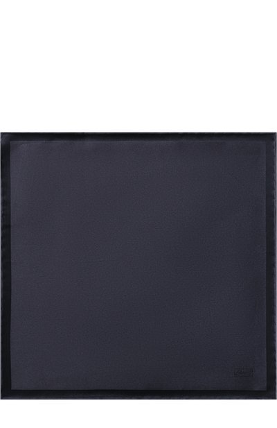 Однотонный шелковый платок BRIONI черного цвета по цене 14550 руб., арт. 071000/0743L, фото 3 Однотонный шелковый платок BRIONI, арт. 071000/0743L, фото 3
