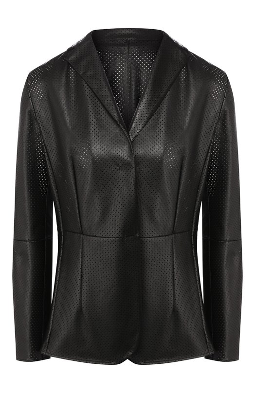 

Кожаный жакет Kiton, Чёрный