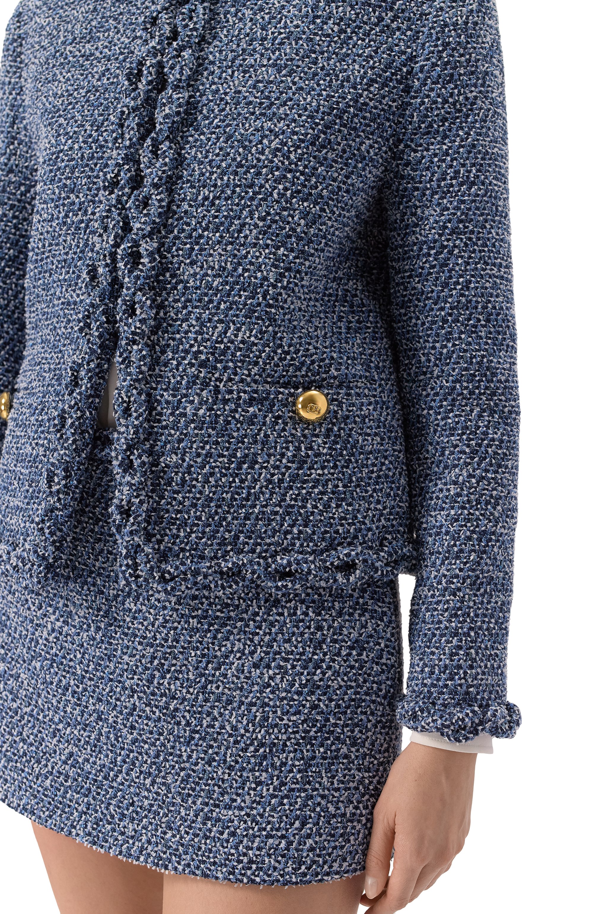 Твидовый жакет VALENTINO, арт. 5B3CE27R8SB, фото 5