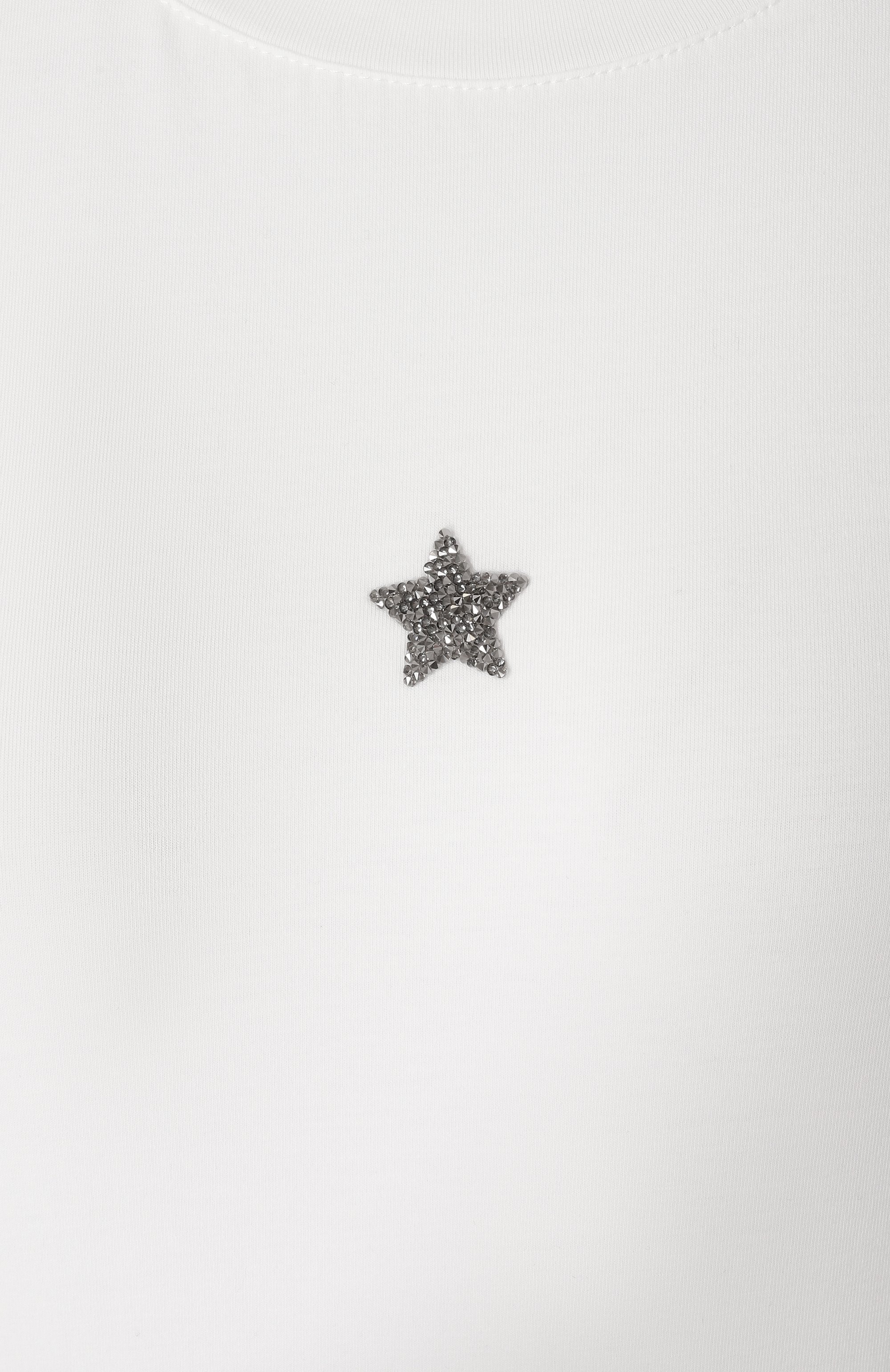 Хлопковая футболка LORENA ANTONIAZZI, арт. TS24/9999, фото 6