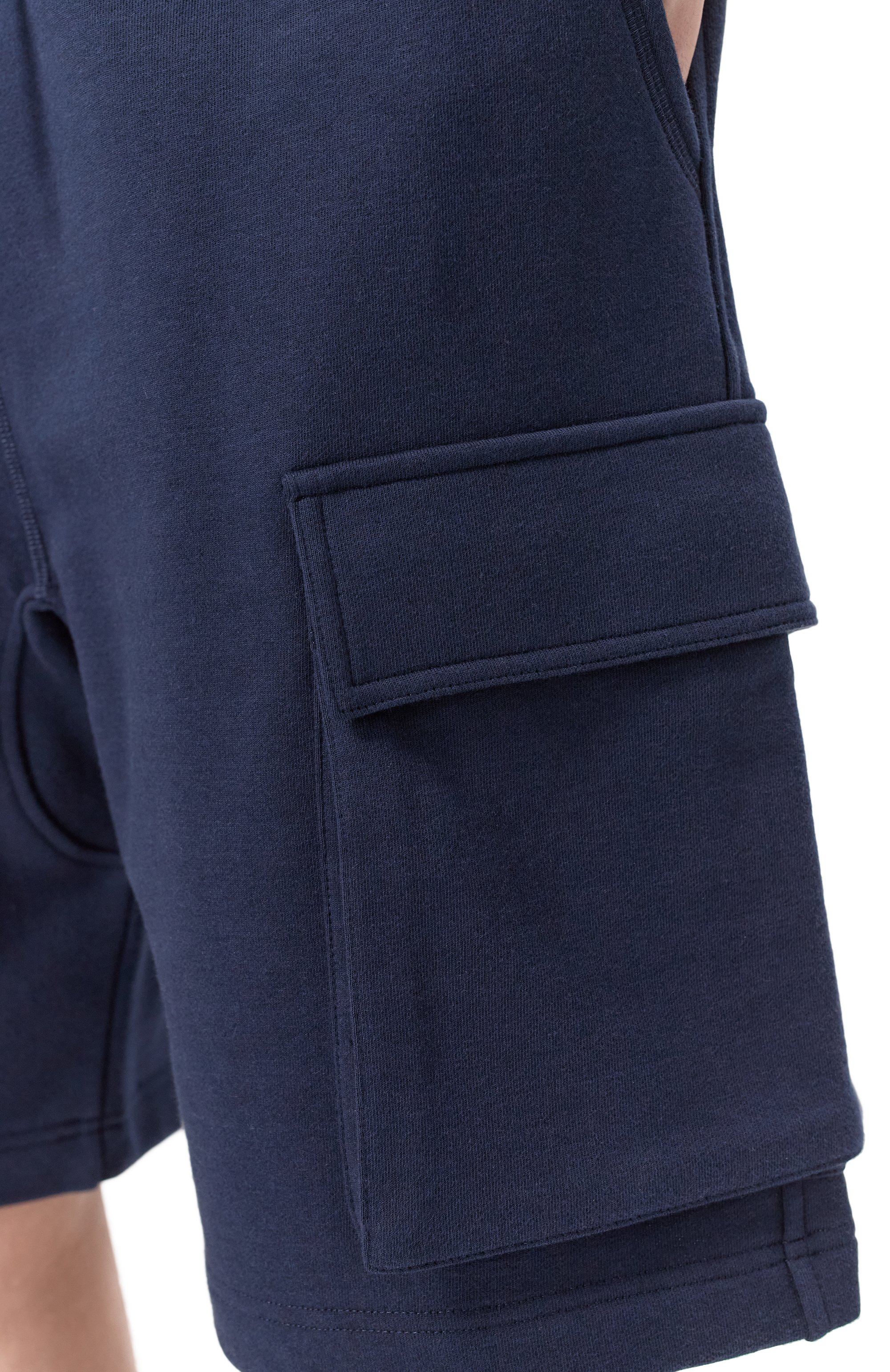 Хлопковые шорты KITON темно-синего цвета по цене 83050 руб., арт. UMM063301, фото 5 Хлопковые шорты KITON, арт. UMM063301, фото 5