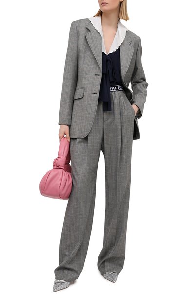 Шерстяные брюки MIU MIU, арт. MP1430-1JJ8-F0154, фото 2