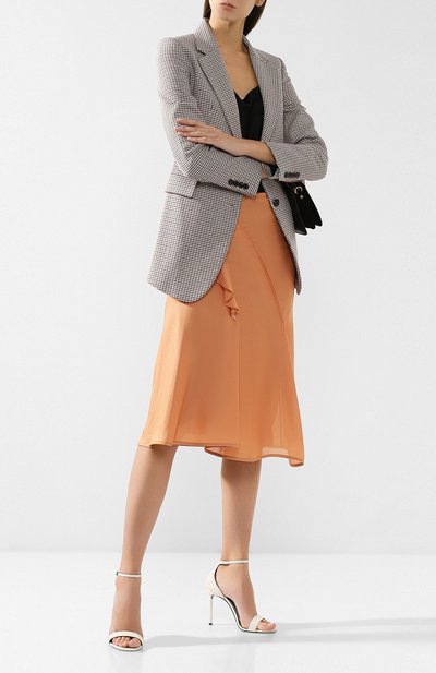 Шелковая юбка VICTORIA BECKHAM, арт. SK MID 3717 PSS19 W0VEN JERSEY, фото 2