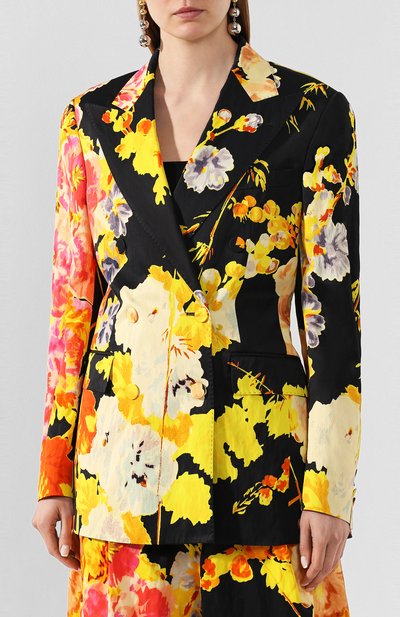 Жакет из смеси вискозы и хлопка DRIES VAN NOTEN, арт. 201-10421-9059, фото 3