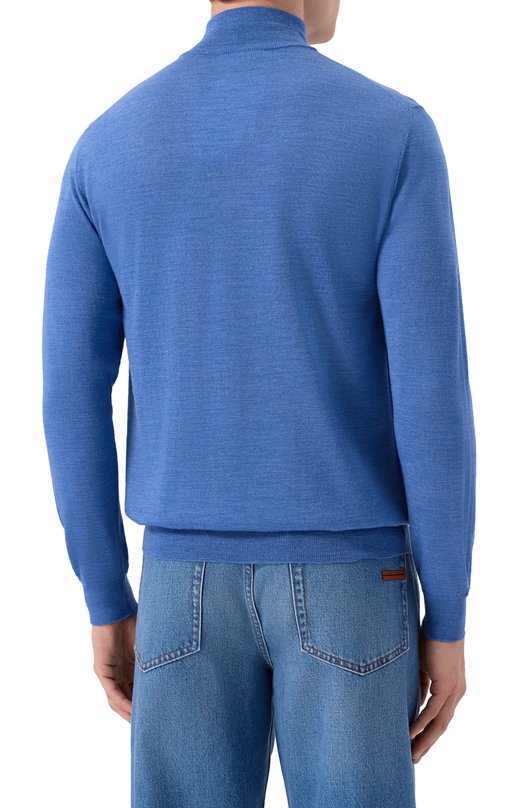 Шерстяной джемпер Andrea Campagna M5625-6688 Голубой  M5625-6688 Фото 4