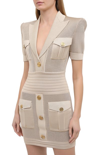 Платье из вискозы BALMAIN, арт. VF16153/K223, фото 3