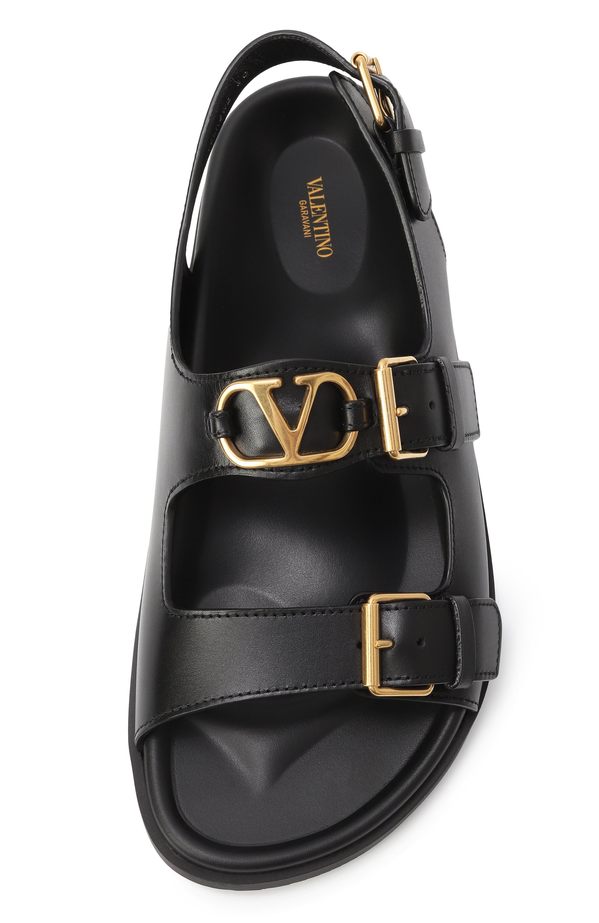 Кожаные сандалии vlogo signature VALENTINO, арт. 6W2S0LK6/BEK, фото 6