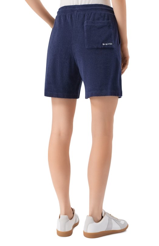 Хлопковые шорты Sporty and Rich SH02760673BL106 Синий  SH02760673BL106 Фото 4