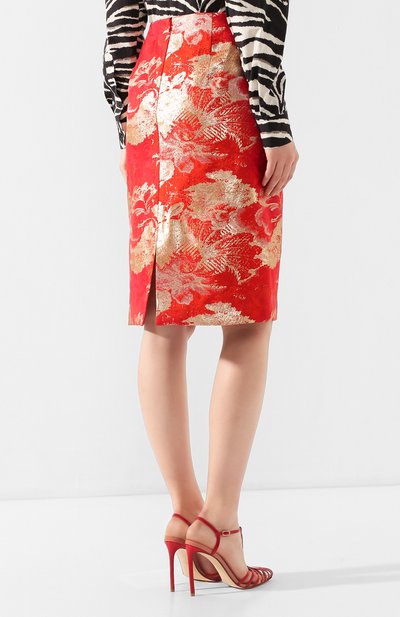 Юбка DRIES VAN NOTEN красного цвета по цене 43850 руб., арт. 201-30802-9356, фото 4 Юбка DRIES VAN NOTEN, арт. 201-30802-9356, фото 4