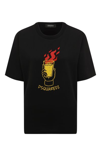 Женская хлопковая футболка DSQUARED2, арт. S75GD0287/S24387