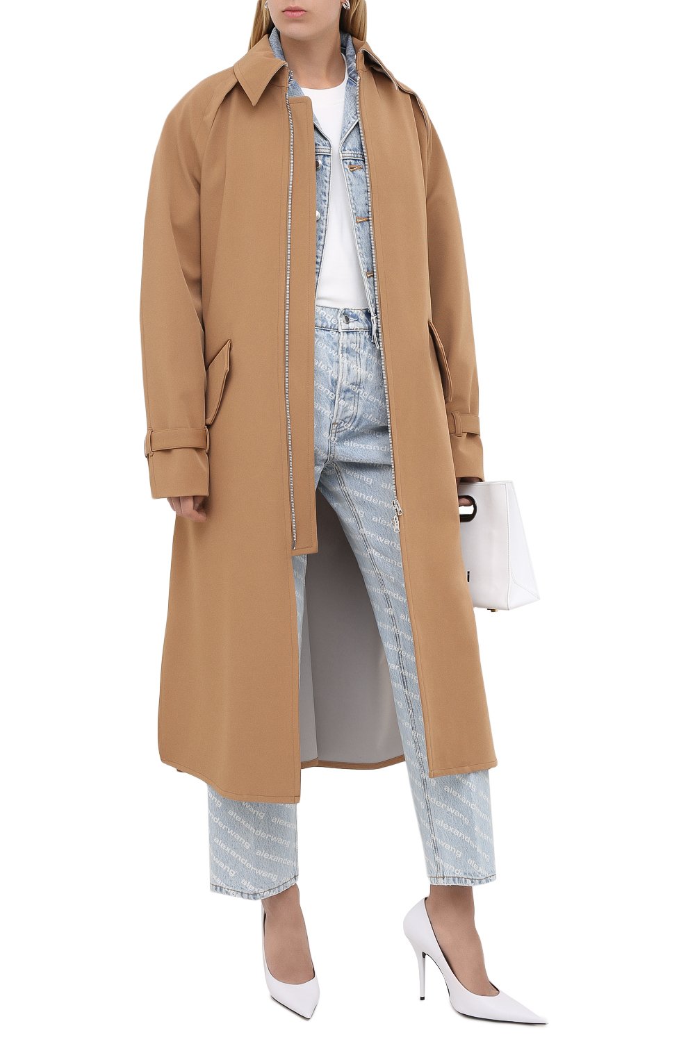 Футболка из хлопка и вискозы ALEXANDERWANG.T белого цвета по цене 27100 руб., арт. 4CC2201156, фото 2 Футболка из хлопка и вискозы ALEXANDERWANG.T, арт. 4CC2201156, фото 2