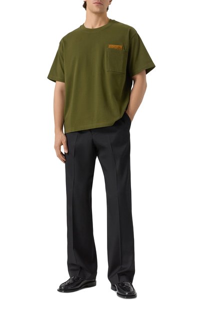 Хлопковая футболка BOTTEGA VENETA, арт. 838924/V4N50, фото 2