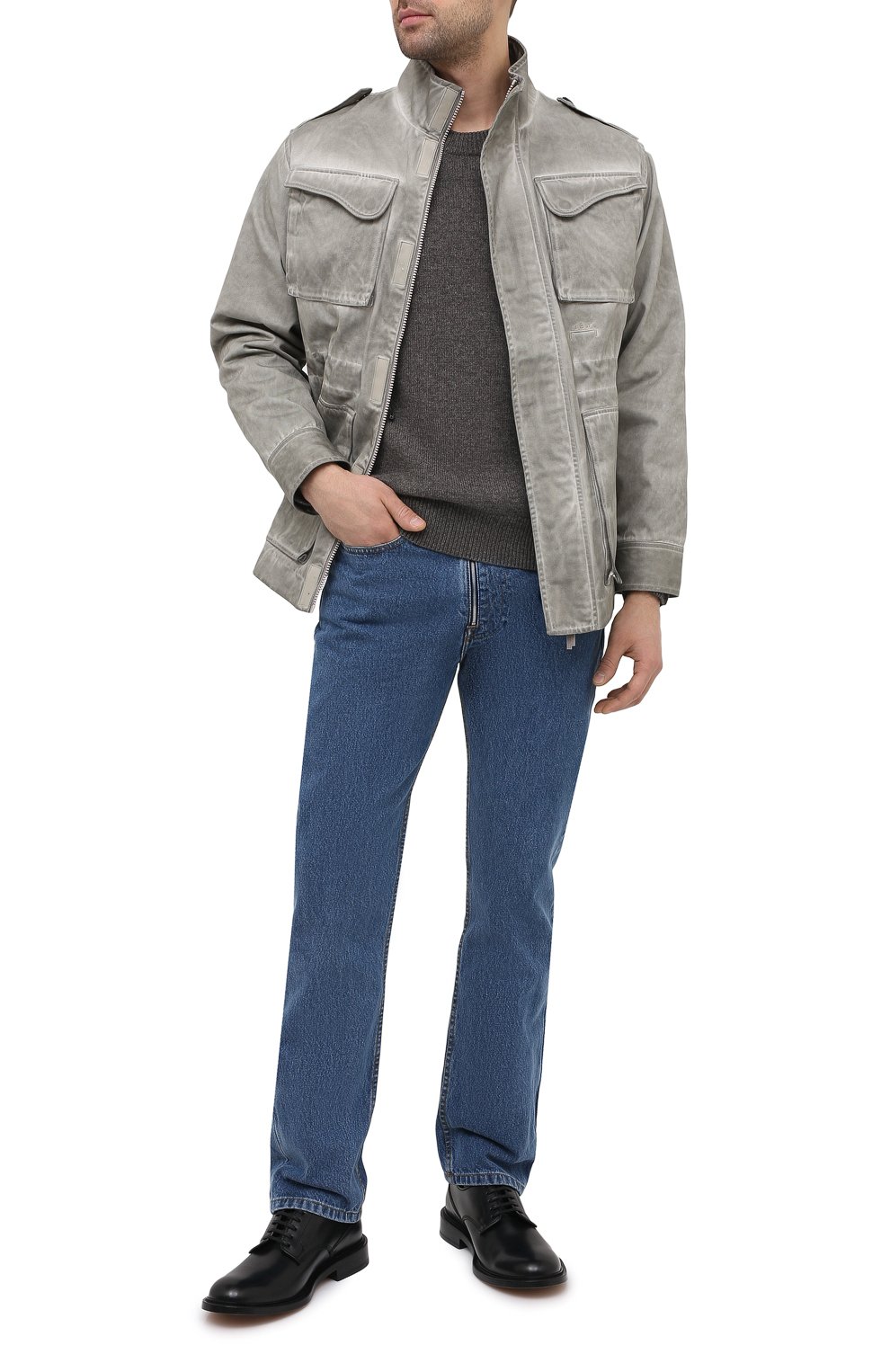 Шерстяной свитер BOTTEGA VENETA серого цвета по цене 95700 руб., арт. 648380/V0AM0, фото 2 Шерстяной свитер BOTTEGA VENETA, арт. 648380/V0AM0, фото 2