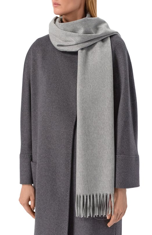 Кашемировый шарф  MVST S4/36X180/5447-SMA Серый  S4/36X180/5447-SMA Фото 2