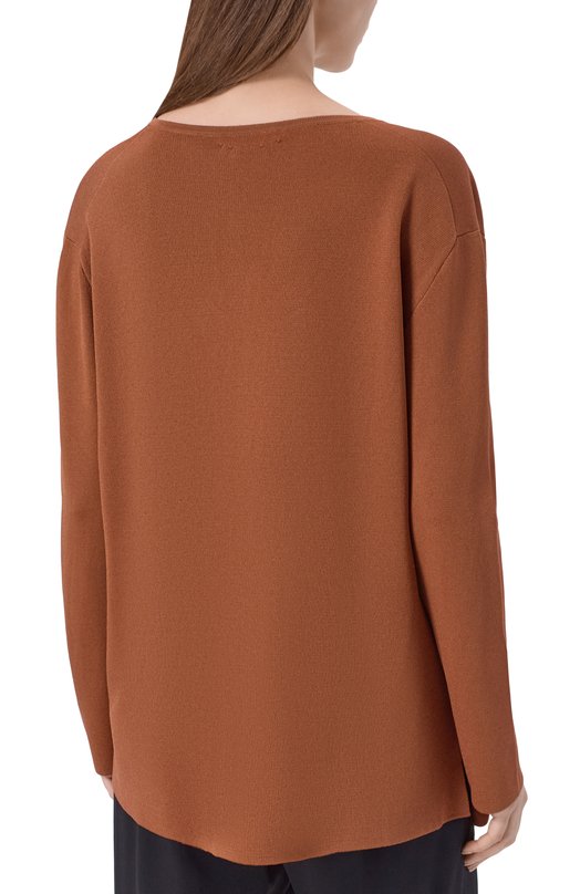 Пуловер из вискозы Gran Sasso 57214/27814 Коричневый  57214/27814 Фото 4