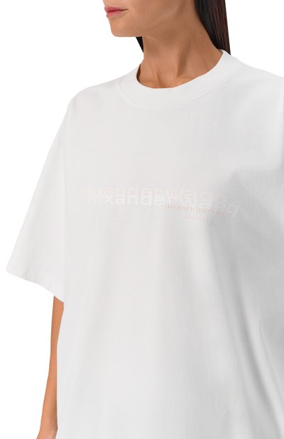 Хлопковая футболка ALEXANDER WANG, арт. UCC3251847, фото 5