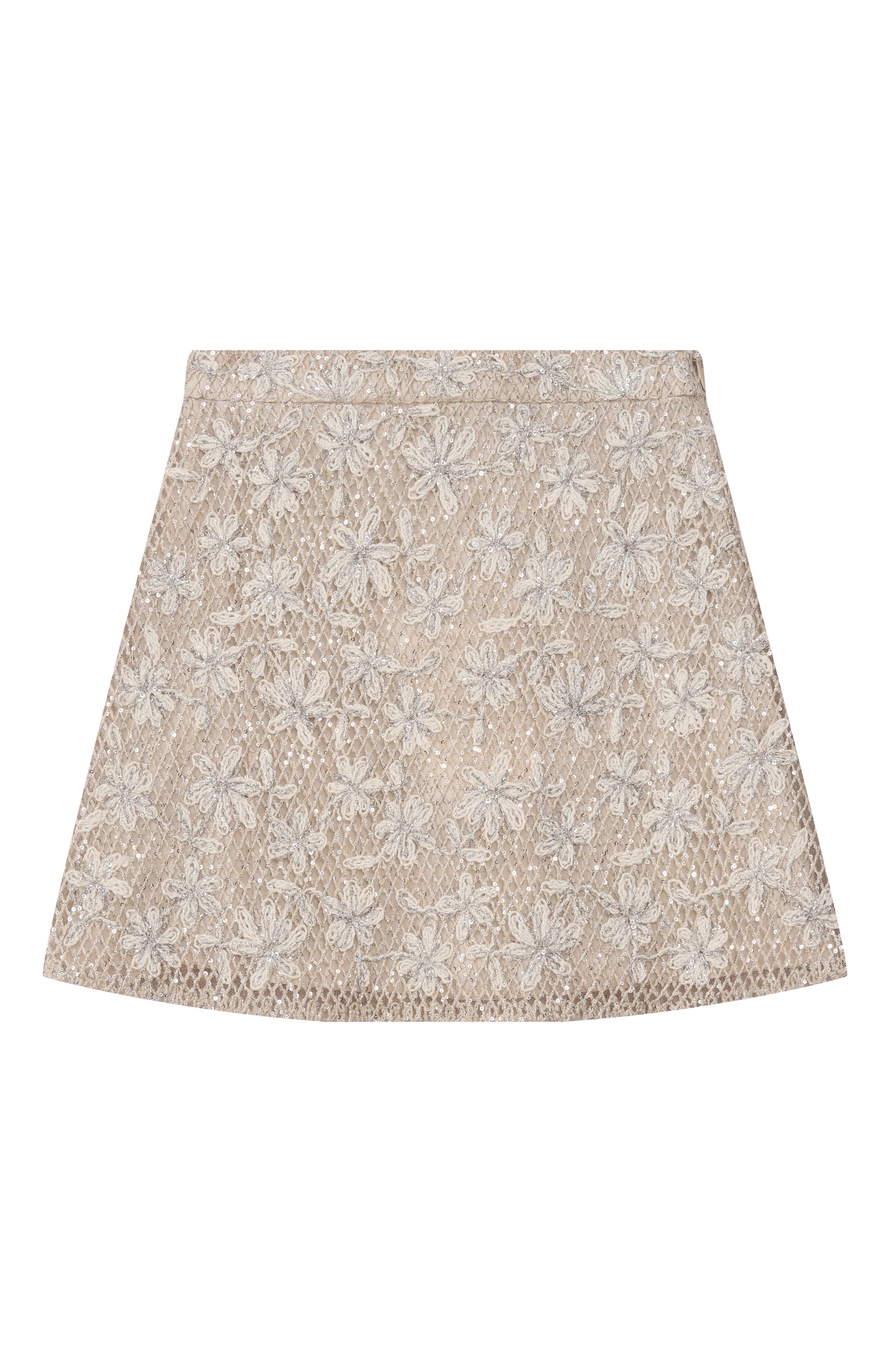Юбка с отделкой пайетками BRUNELLO CUCINELLI, арт. BA156S224A, фото 1