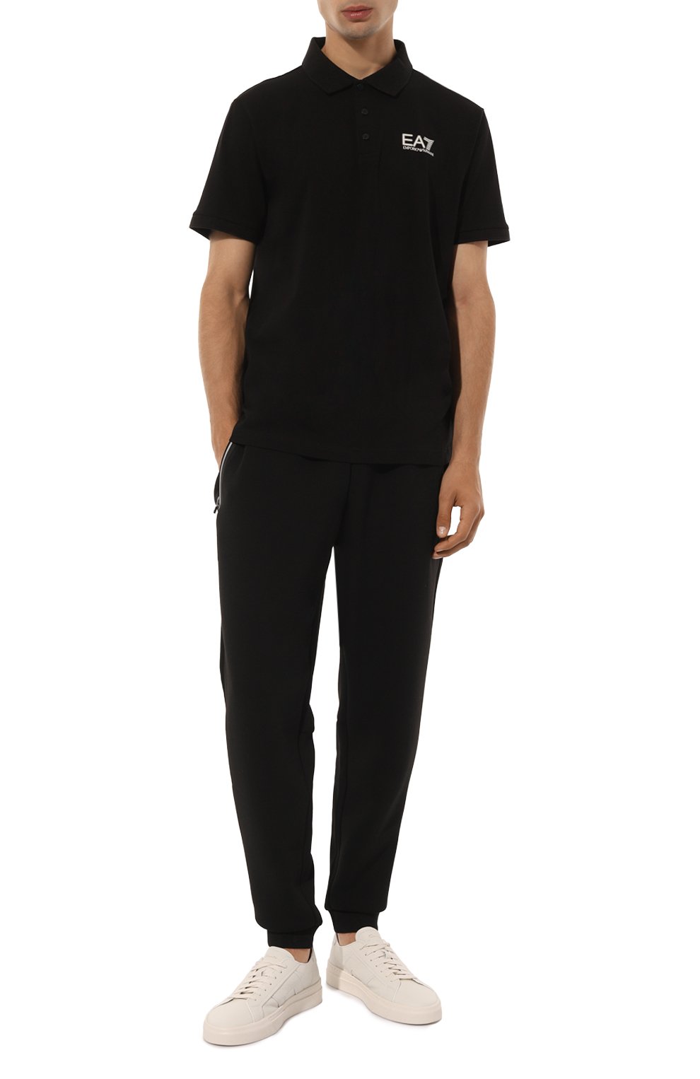 Хлопковое поло EA7, арт. 6DPF16/PJVQZ/XL, фото 2