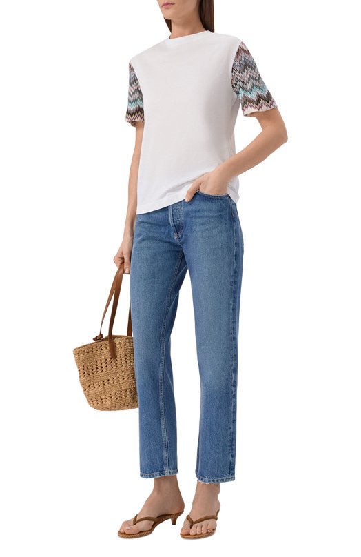 Хлопковая футболка Missoni DS25WL05/BJ00PI Белый  DS25WL05/BJ00PI Фото 2