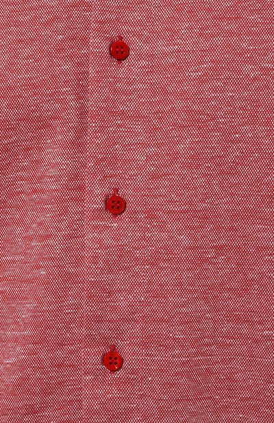 Рубашка из хлопка и льна STEFANO RICCI красного цвета по цене 99500 руб., арт. CJ006847/TE2301, фото 5 Рубашка из хлопка и льна STEFANO RICCI, арт. CJ006847/TE2301, фото 5