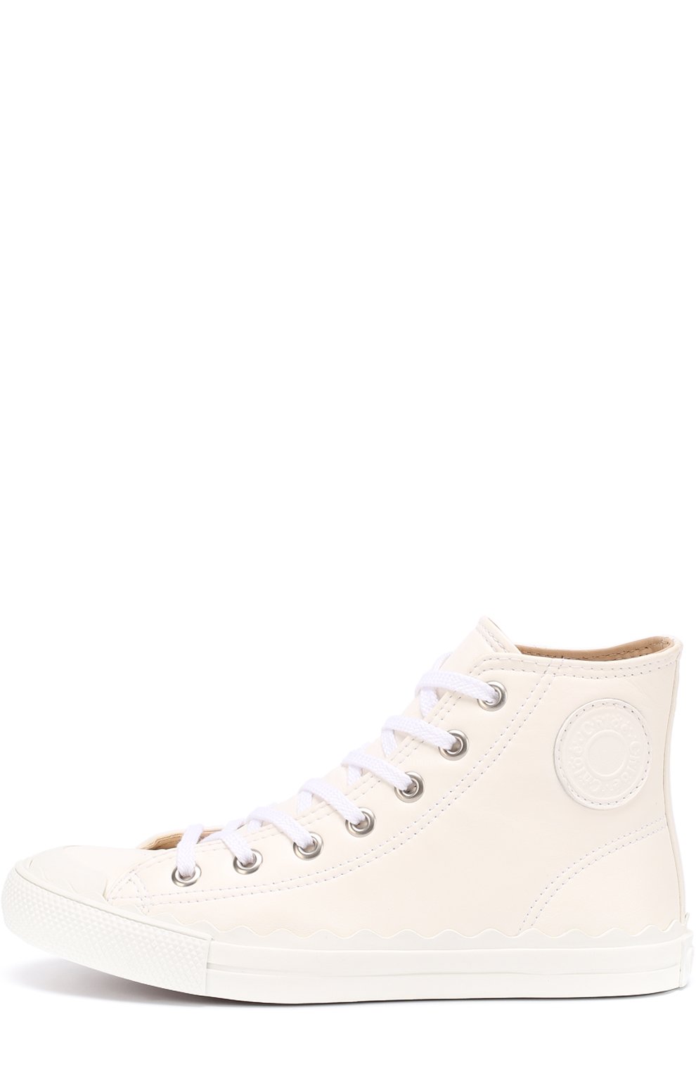 Высокие кожаные кеды lauren CHLOÉ, арт. CH27051/E84, фото 3