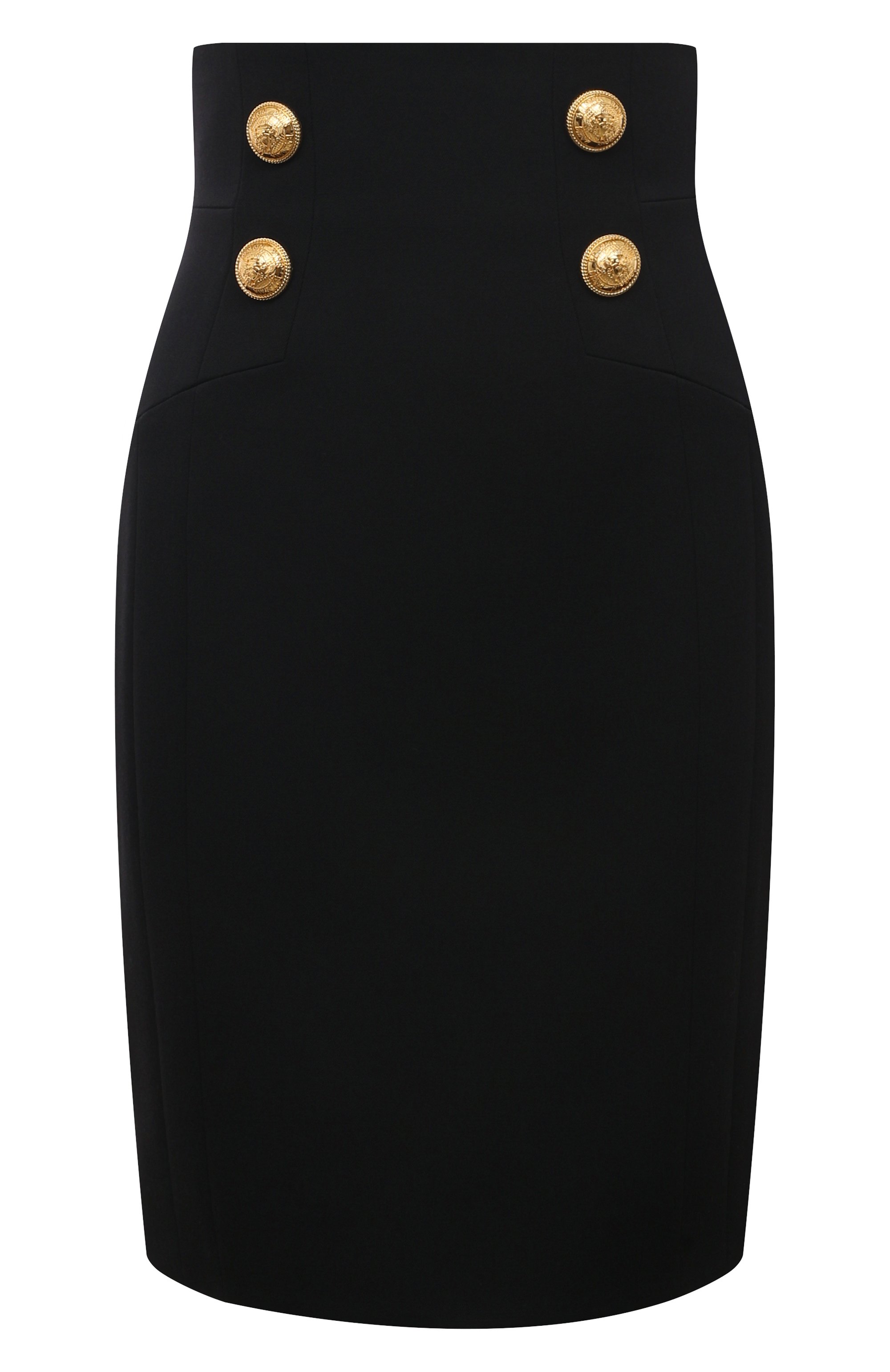 Шерстяная юбка BALMAIN, арт. YF1LC060WB05, фото 1