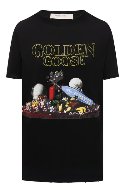 Женская хлопковая футболка GOLDEN GOOSE DELUXE BRAND, арт. GWP00998.P000592
