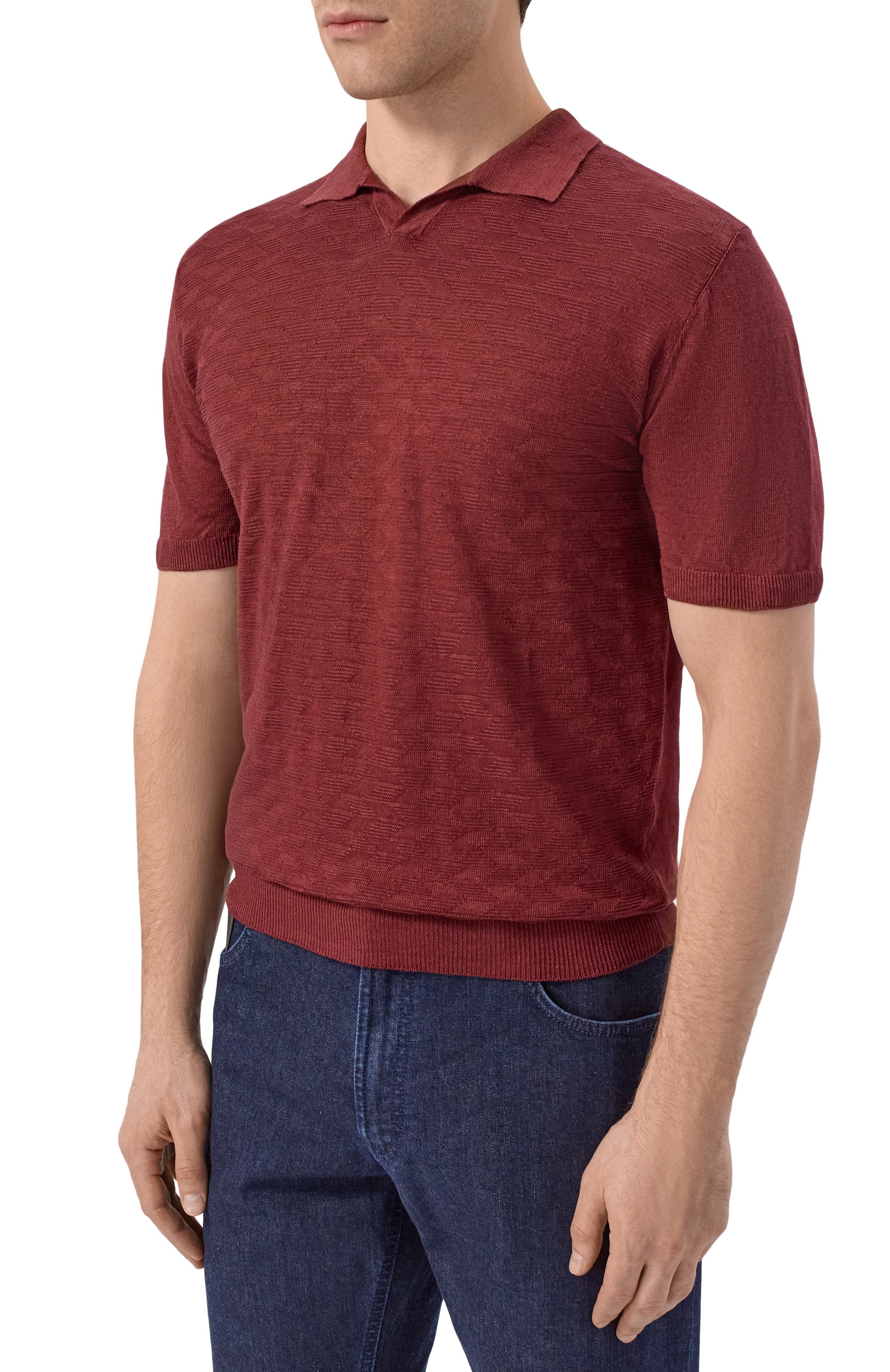 Льняное поло CORNELIANI, арт. 27M570/2725135, фото 3