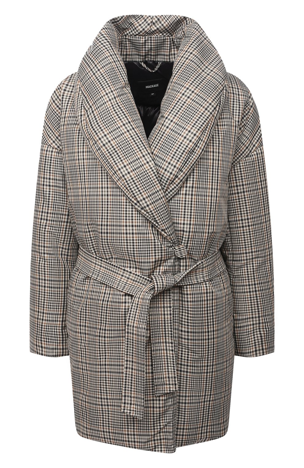 Пуховая куртка MACKAGE серого цвета по цене 110500 руб., арт. LE0NIE-PL, фото 1 Пуховая куртка MACKAGE, арт. LE0NIE-PL, фото 1