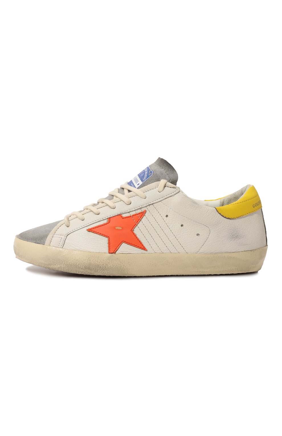 Кожаные кеды superstar GOLDEN GOOSE DELUXE BRAND, арт. GMF00101.F004804, фото 4