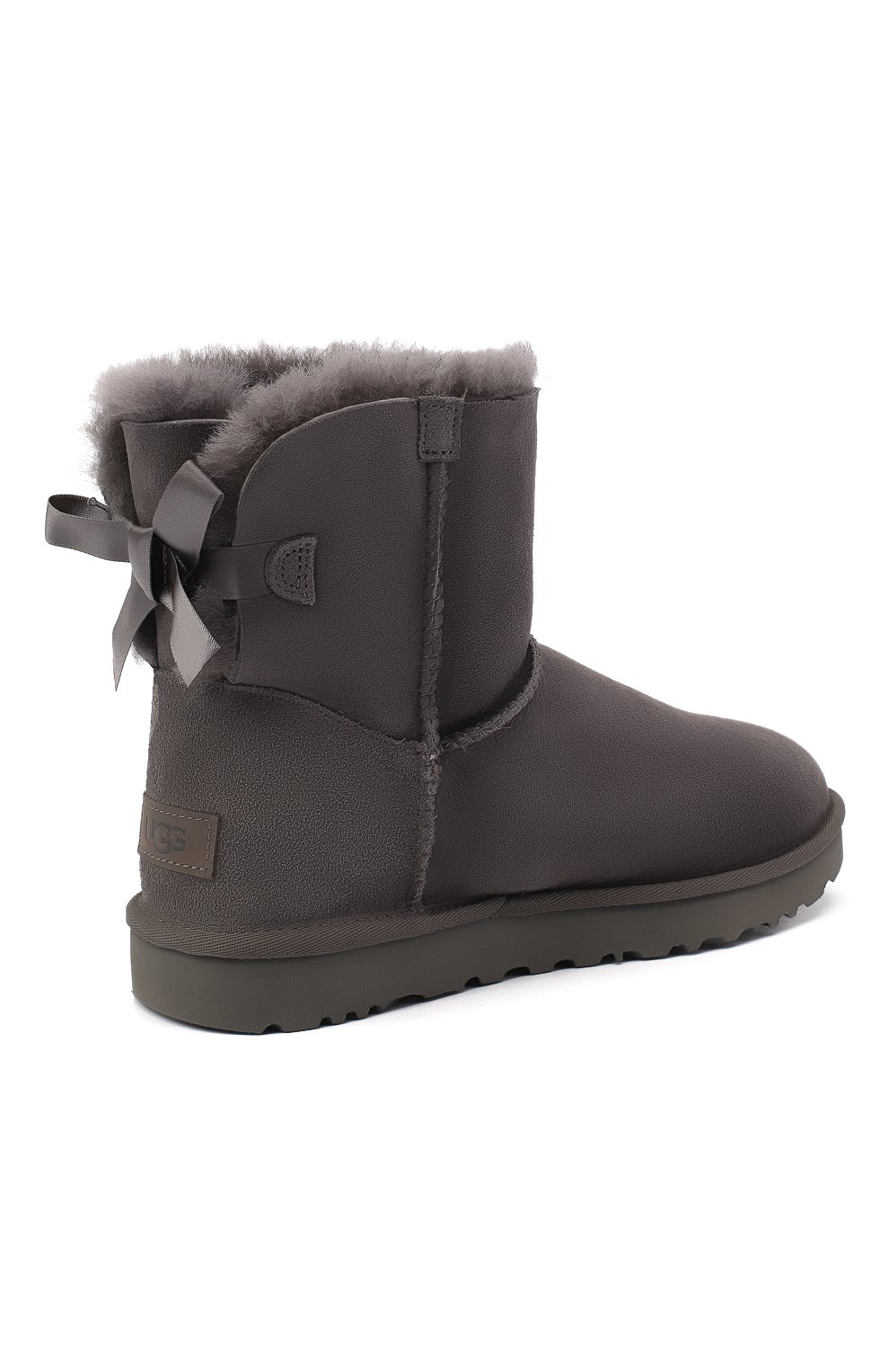 Замшевые сапоги bailey bow UGG серого цвета по цене 23650 руб., арт. 1016501_GREY, фото 4 Замшевые сапоги bailey bow UGG, арт. 1016501_GREY, фото 4