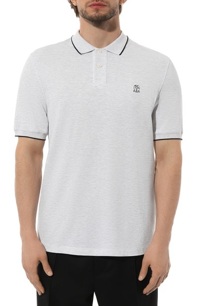 Хлопковое поло BRUNELLO CUCINELLI, арт. ME8549779G, фото 3