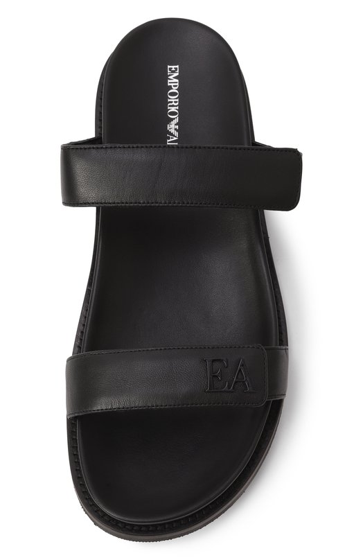 Кожаные шлепанцы Emporio Armani X3P778/XF271 Чёрный  X3P778/XF271 Фото 6