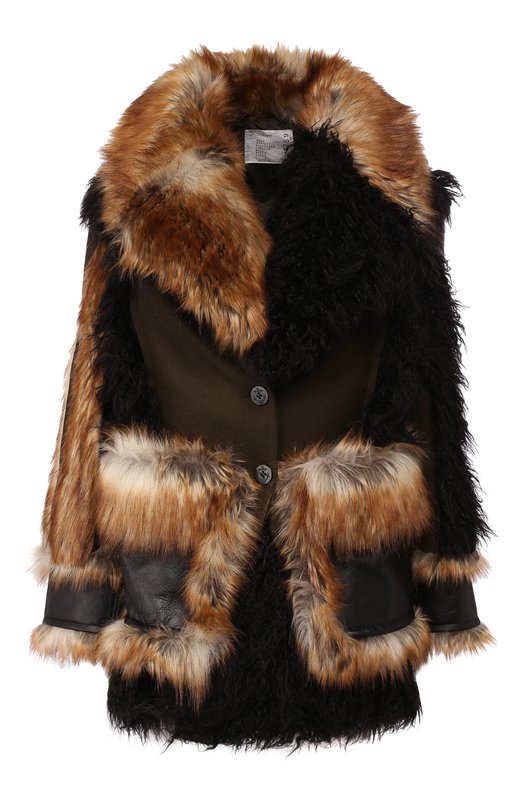 

Шерстяное пальто Sacai, Хаки