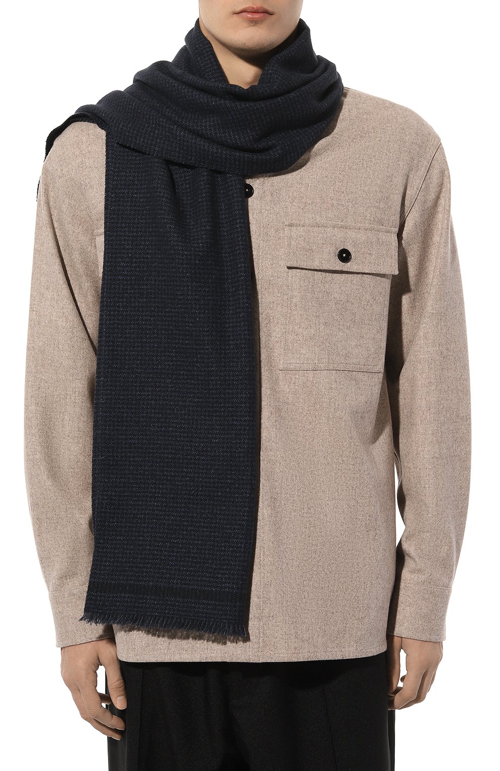 Шарф из шерсти и шелка ZEGNA, арт. Z4L04S/24K, фото 2