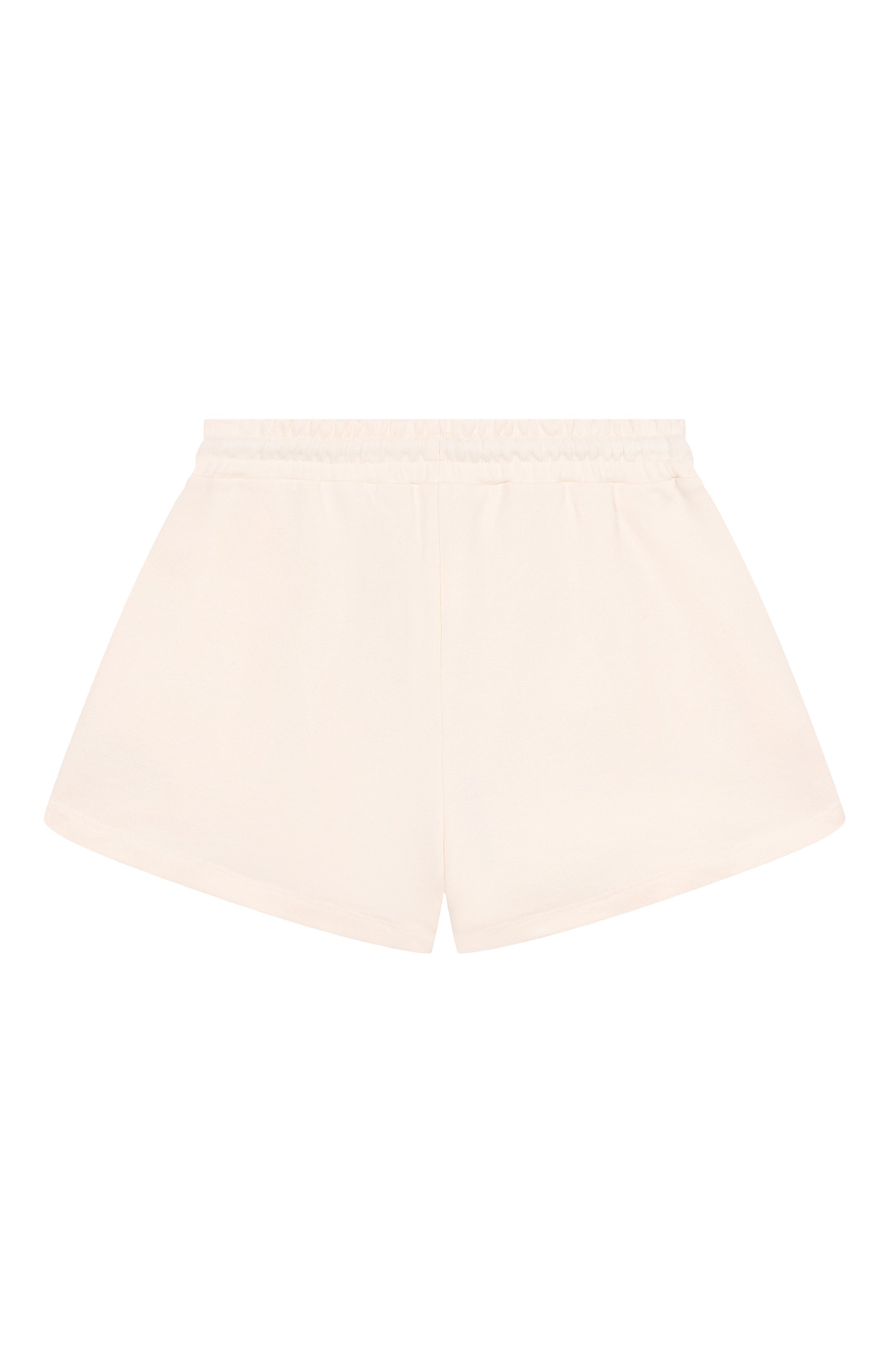 Хлопковые шорты MSGM KIDS кремового цвета по цене 5725 руб., арт. S6MSJGSH066, фото 2 Хлопковые шорты MSGM KIDS, арт. S6MSJGSH066, фото 2