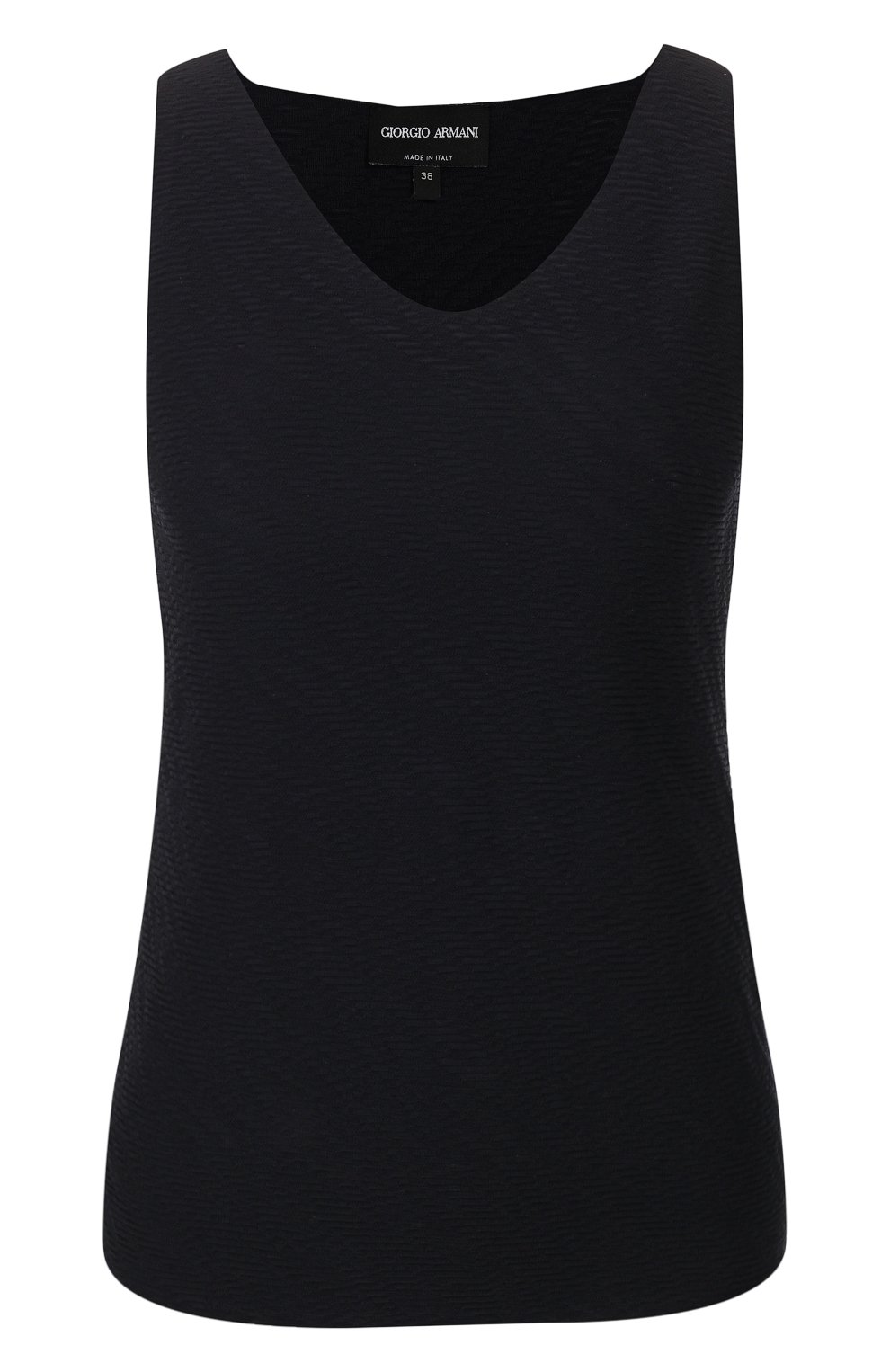 Топ GIORGIO ARMANI темно-синего цвета по цене 41650 руб., арт. 3HAH70/AJHHZ, фото 1 Топ GIORGIO ARMANI, арт. 3HAH70/AJHHZ, фото 1